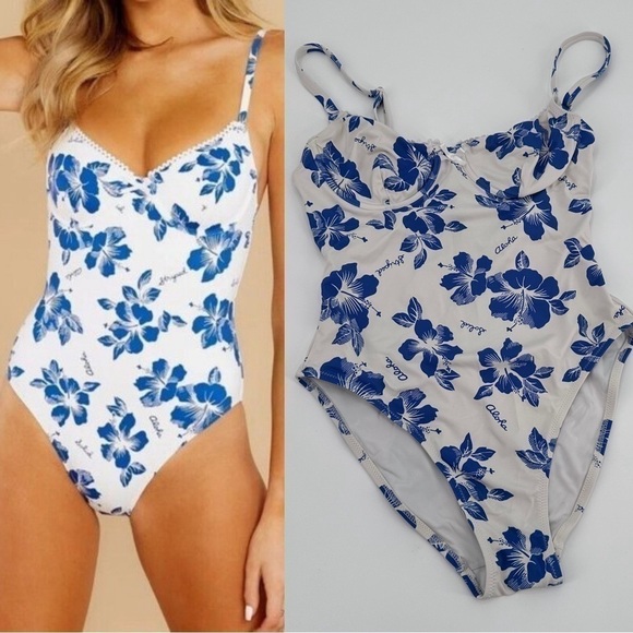 Solid & Striped Aloha One Piece Swimsuit Swim Size XS - Picture 1 of 5